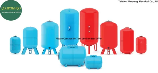 Horizontal Diaphragm Membrane Pressure Tanks Vessels of 50 Liter Capacity